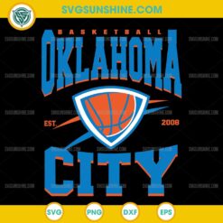 Oklahoma City Thunder SVG, Oklahoma City basketball SVG