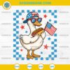 Patriotic Goose USA Flag SVG, Goose Hot Dog 4th Of July SVG