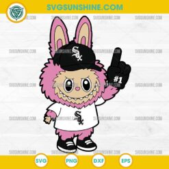 Pink Labubu Chicago White Sox SVG, Labubu MLB Baseball SVG