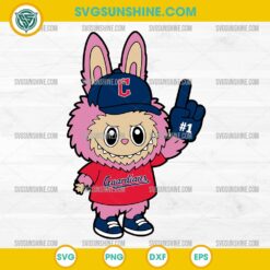 Pink Labubu Cleveland Guardians SVG, Labubu MLB Baseball SVG
