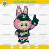 Pink Labubu Oakland Athletics SVG, Labubu MLB Baseball SVG