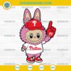 Pink Labubu Philadelphia Phillies SVG, Labubu MLB Baseball SVG