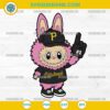 Pink Labubu Pittsburgh Pirates SVG, Labubu MLB Baseball SVG