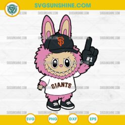 Pink Labubu San Francisco Giants SVG, Labubu MLB Baseball SVG