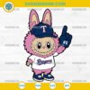 Pink Labubu Texas Rangers SVG, Labubu MLB Baseball SVG