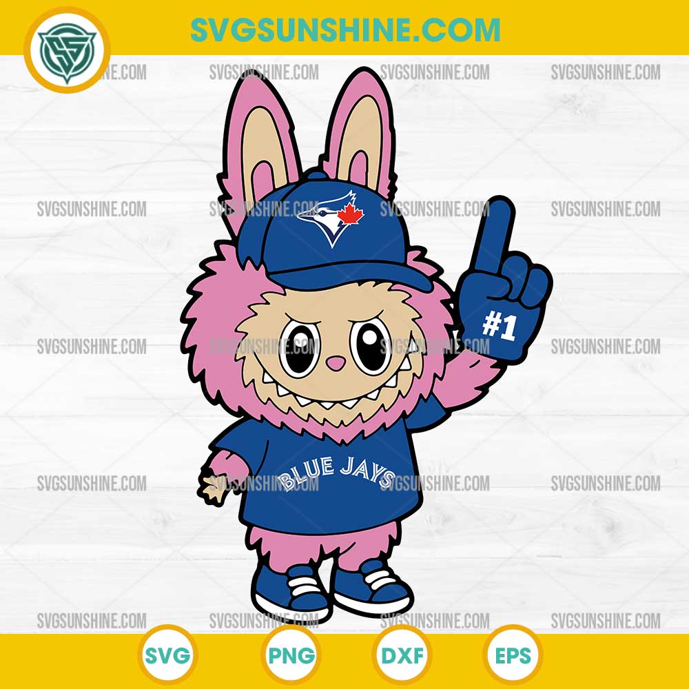 Pink Labubu Toronto Blue Jays SVG, Labubu MLB Baseball SVG Pink Labubu Toronto Blue Jays SVG, Labubu MLB Baseball SVG