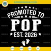 Promoted To Pop est 2026 SVG, Father's Day SVG