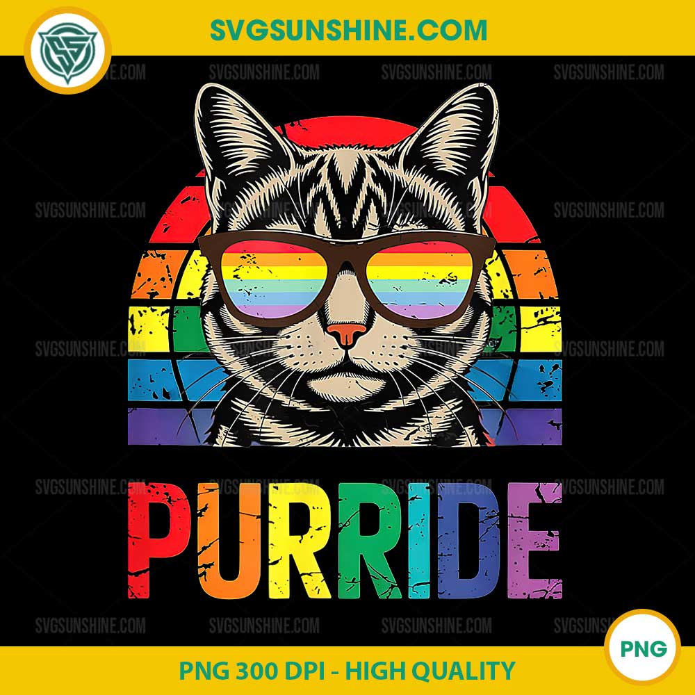 Purride Ally Cat LGBTQ PNG, Cat Pride PNG, Rainbow Cat PNG Purride Ally Cat LGBTQ PNG, Cat Pride PNG, Rainbow Cat PNG