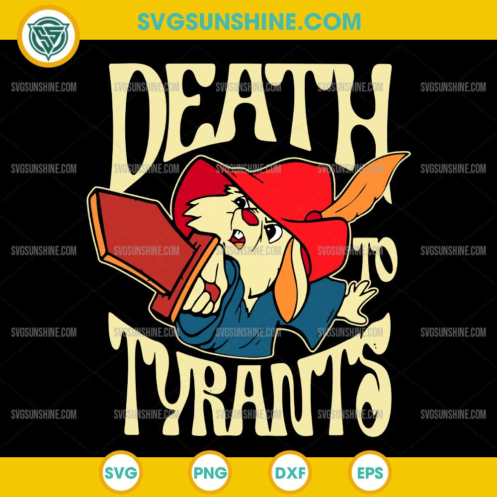 Vintage Rabbit Death To Tyrants SVG, Skippy Rabbit Robin Hood SVG Vintage Rabbit Death To Tyrants SVG, Skippy Rabbit Robin Hood SVG