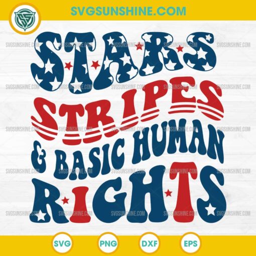 Stars Stripes Basic Human Rights SVG