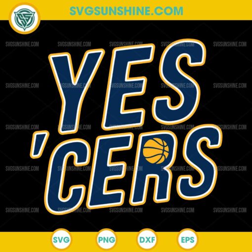 Vintage Yes 'Cers SVG, Indiana Pacers SVG