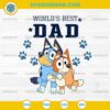 World's Best Dad Bluey Bingo SVG, Bluey Father's Day SVG
