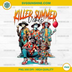 Killer Summer Vibes Png, Horror's Vacation Png, Horror Summer Png