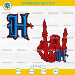 Houston Texans Skeleton Hand SVG, Texans H Town SVG, Skeleton Hand Texans SVG
