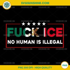 Fuck Ice No Human Is Illegal PNG, Mexico Flag PNG