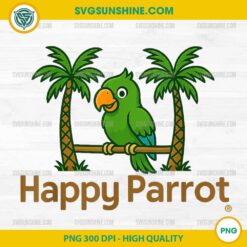 HAPPY PARROT DAD PNG, FUNNY PARROT PNG