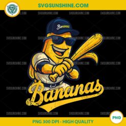 Bananas Baseball PNG