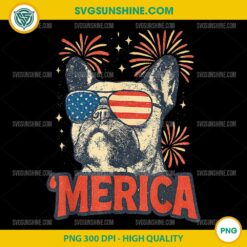 Merica French Bulldog PNG