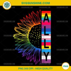 Rainbow Sunflower LGBT Flags PNG