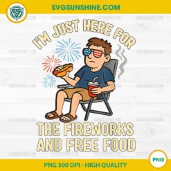 Fireworks & Free Food Patriotic PNG