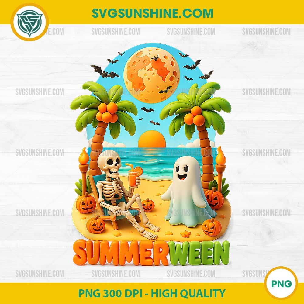 Summerween Beach Party PNG, Funny Spooky PNG Summerween Beach Party PNG, Funny Spooky PNG