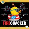 4th Of July Duck Firequacker Patriotic PNG, Fourth Of July PNG