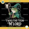 Frog Wizard Meme T'was the 'Tism M'Lord PNG, Frog Autism Awareness PNG