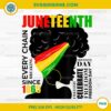 Juneteenth 1865 Afri Freedon Breaking Chains Freeish Roots PNG, Juneteenth PNG
