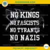 No Kings No Fascists No Tyrants No Nazis PNG, No kings in America PNG