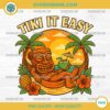 Tiki It Easy Funny PNG, Retro Tiki Mask Vacation PNG
