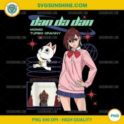 Dan Da Dan Momo and Turbo Granny Y2K Style Anime PNG, Momo and Turbo Granny PNG