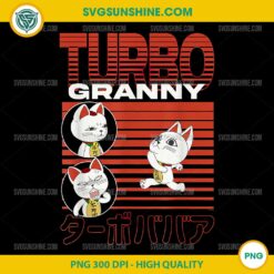 Dan Da Dan Running Turbo Granny Cat PNG, Collage Anime PNG