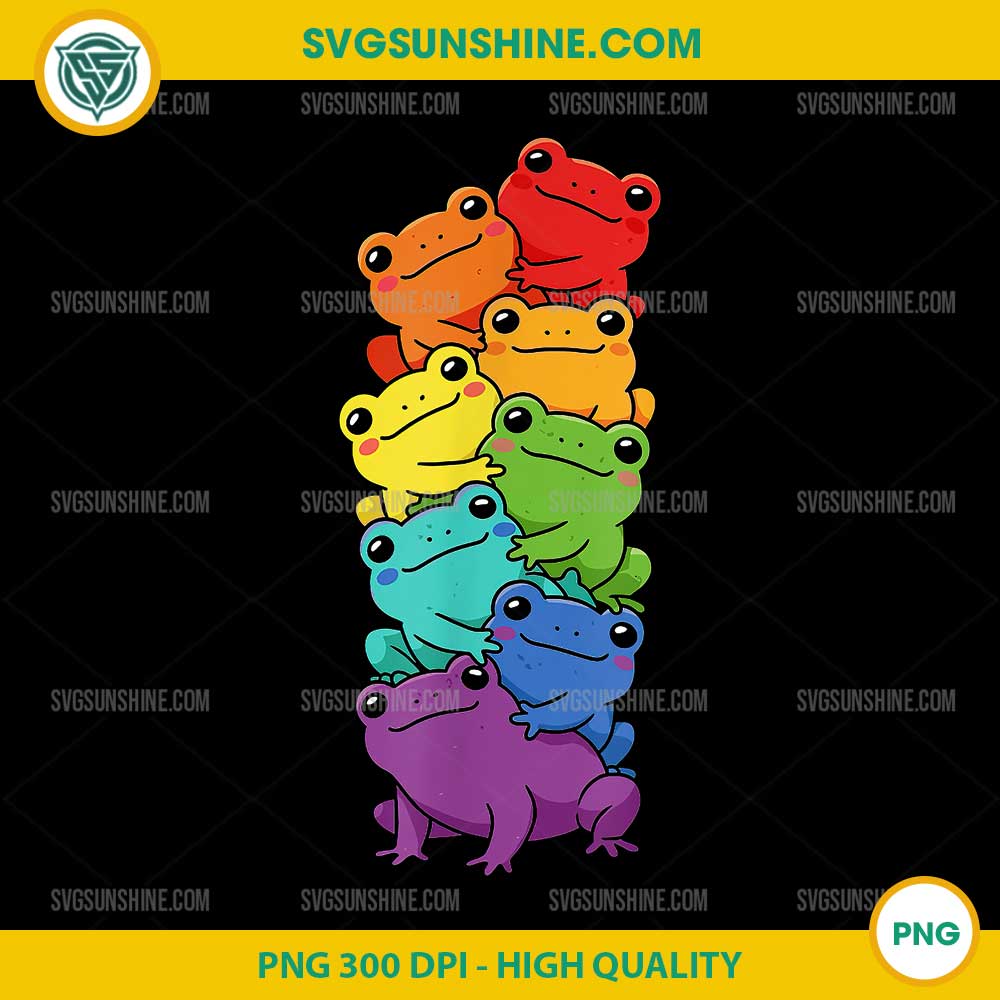 Funny LGBT Frog Rainbow PNG, Lesbian Gay Pride PNG Funny LGBT Frog Rainbow PNG, Lesbian Gay Pride PNG