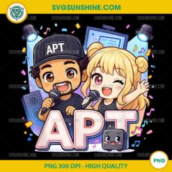 APT Buddies Karaoke Night Chibi Duo Celebration PNG, APT Pop Music PNG