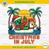 Christmas In July Funny Santa PNG, Zombie Chicken Pixel PNG