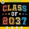 Class of 2037 SVG design for graduation shirts and crafts