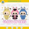 Cute Labubu Class of 2025 SVG Graduation Design