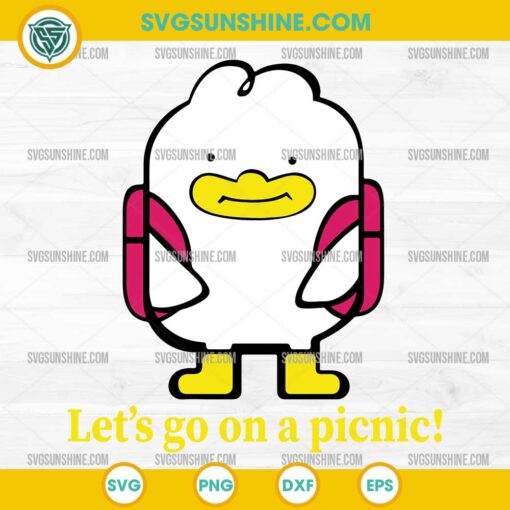 Cute Picnic Jinu SVG – KPop Demon Hunters Character with Backpack