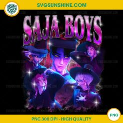 Dark Saja Boys PNG – Gothic KPop Demon Hunters Clipart
