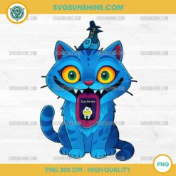 Derpy Tiger PNG Funny Blue Cat