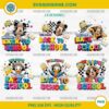 Disney Back to School PNG Bundle with Mickey, Donald, Goofy, Daisy, Pluto