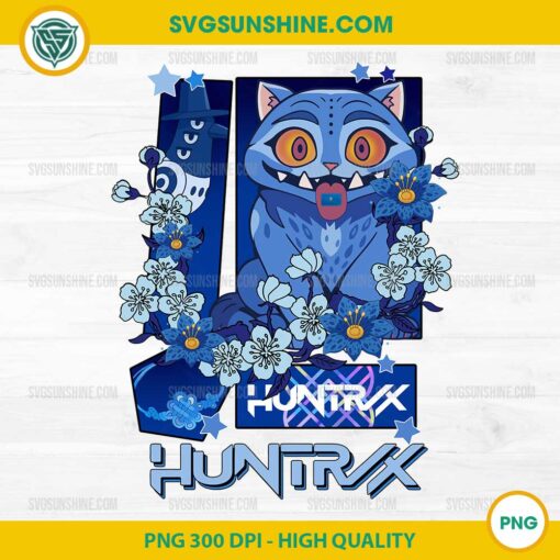 Floral KPop Demon Hunters Tiger PNG