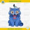 Funny KPop Demon Hunters Tiger PNG – Blue Cat with Tongue Out