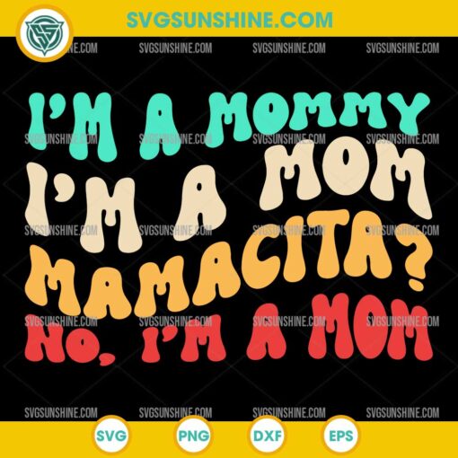 Funny Mom Quote SVG PNG – Retro Mamacita Mom Design