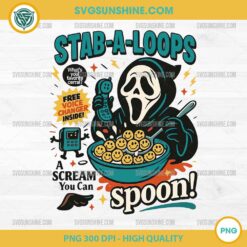 Ghostface Halloween Cereal PNG – Stab-A-Loops Funny Food Clipart