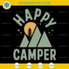 Happy Camper SVG with Mountain and Tree Design