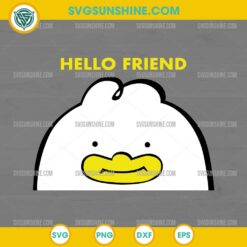 Hello Friend Jinu SVG – Cute KPop Demon Hunters Character