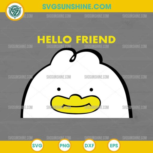 Hello Friend Jinu SVG – Cute KPop Demon Hunters Character