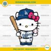 Hello Kitty Dodgers PNG – Cute Baseball Fan Clipart for Sublimation
