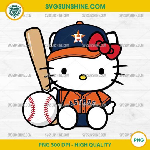 Hello Kitty Houston Astros PNG